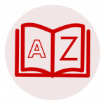 Clipart of a book and an A and Z